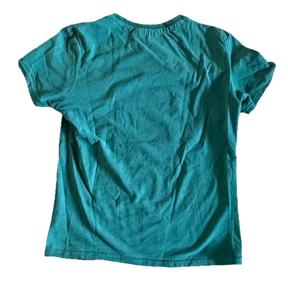 Superdry T-Shirt Men Green Drag Races Burnout 01 SD Crew Neck Medium Soft Thick - Picture 6 of 6
